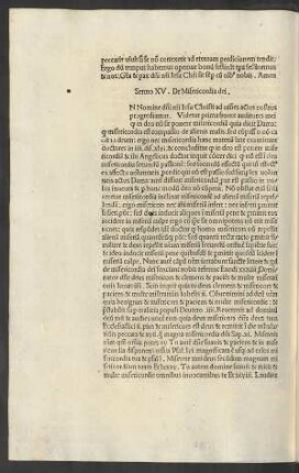 Sermo XV. De Misericordia dei.