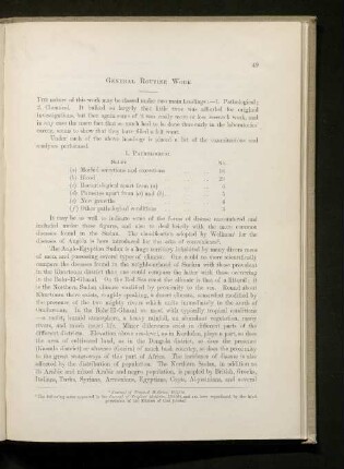 General routine work