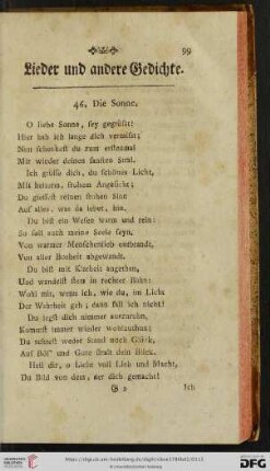 Lieder und andere Gedichte