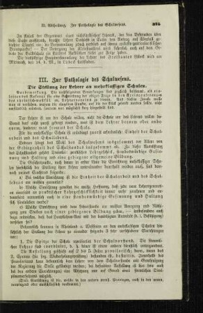 ¬Die¬ Stellung der Lehrer an mehrklassigen Schulen