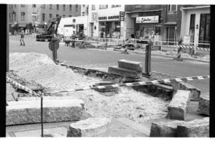 Kleinbildnegativ: Baustelle, Bergmannstraße, 1985