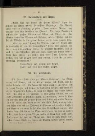 82. Sonnenschein und Regen.