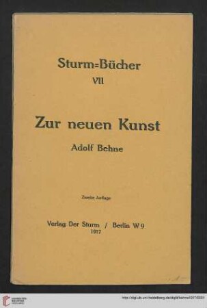 Zur neuen Kunst