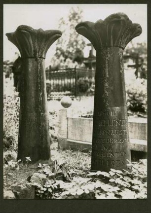 Friedhof. Grabstein, 1838 und 1839