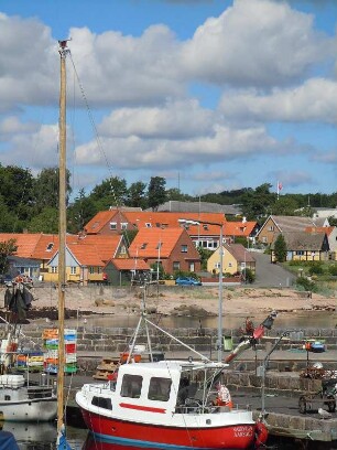 Bornholm - Fischerhafen : Aufgenommen im Fischerdorf Arsdale auf der dänischen Ostseeinsel Bornholm am 4. August 2010