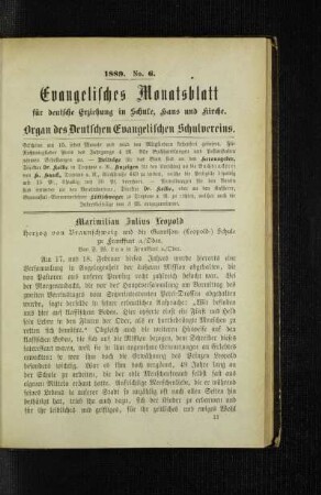 Maximilian Julius Leopold : Herzog von Braunschweig und die Garnison- (Leopold-) Schule zu Frankfurt a./Oder