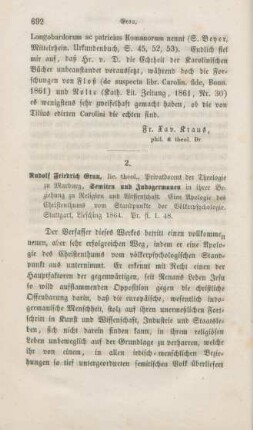 692-698 [Rezension] Grau, Rudolf Friedrich, Semiten und Indogermanen in ihrer Beziehung zu Religion und Wissenschaft
