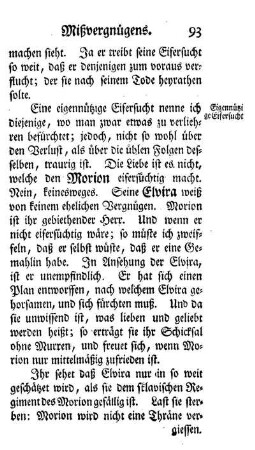 Eigennützige Eifersucht