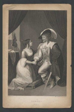 "Egmont. 3 Act" Egmont und Klärchen