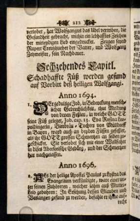 212-223, Sechzehendes Capitl