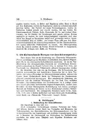 Die Kulturschande Europas vor dem Schwurgericht : [Mitteilungen]