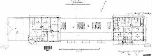 Freudenstadt Hbf: Empfangsgebäude Grundriß 2.OG,Gas-,Wasser u.Stromleitung