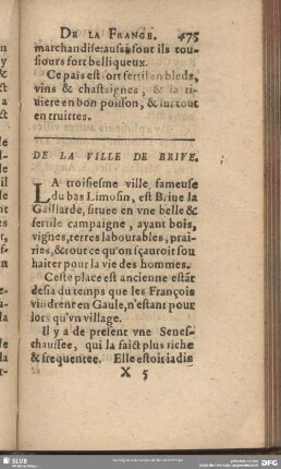 De La Ville De Brive