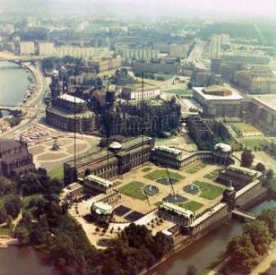 Innere Altstadt von Dresden : Blickrichtung Osten