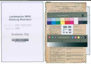 Entnazifizierung Otto Goedecke , geb. 07.01.1887 (Lehrer)