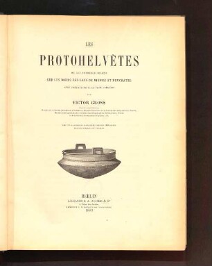 Les protohelvètes : ou les premiers colons sur les bords des Lacs de Bienne et Neuchatel