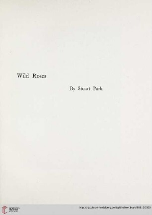 Plate: Wild roses, by Stuart Park