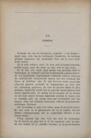 XX. Kerken