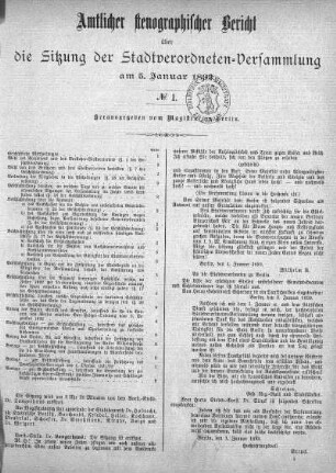 No. 1, 5. Januar 1893