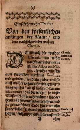 Vier außerlesene teutsche chemische Büchlein
