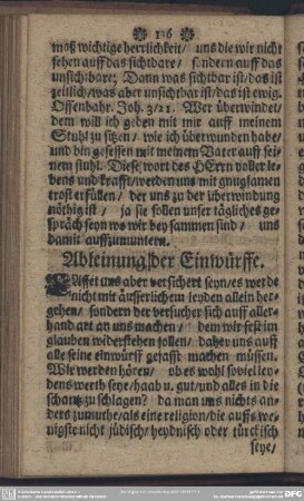 Ableinung der Entwürffe