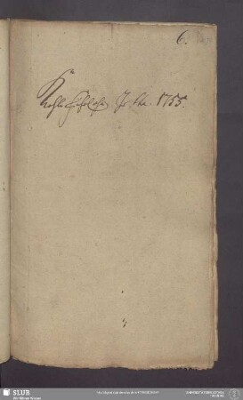 Kohlen Führlohn Zettel. 1755