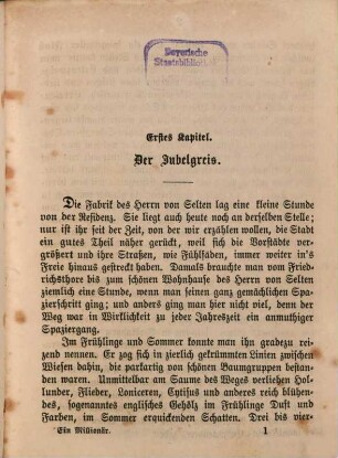 Ein Millionär : Eine Erzählung für meine jungen Freunde. Von Franz Hoffmann. Mit 4 Stahlstichen