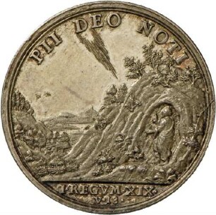 Medaille von Christian Wermuth auf den bekümmerten Propheten Elias, o. J.