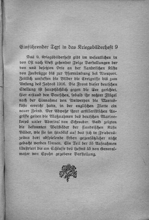 Einführender Text in das Kriegsbilderheft 9