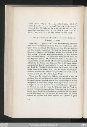 3. Der politische Charakter des modernen Martyrertums.