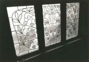 Dresden-Pieschen, Großenhainer Straße 148. Villa (um 1925). Bleiglasfenster