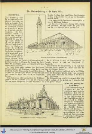 Die Weltausstellung in St Louis 1904.