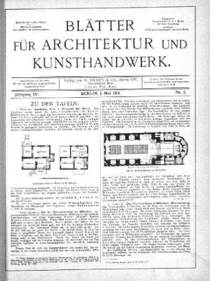 No 5, 1. Mai 1891