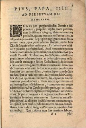 Index Librorvm Prohibitorvm : Cvm Regvlis Confectis Per Patres A Tridentina Synodo delectos, auctoritate Sanctiss. D. N. Pij IIII, Pont. Max. comprobatus ...