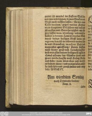 Am vierdten Sontag nach Trinitatis/ Lection/ Rom. 8.