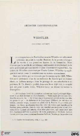 3. Pér. 33.1905: Whistler, [2] : artistes contemporains