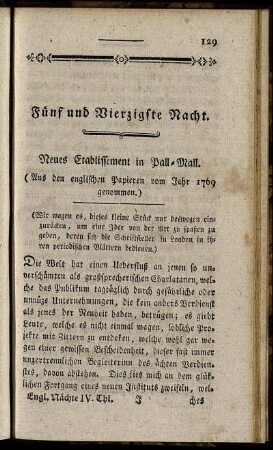 Fünf und Vierzigste Nacht.