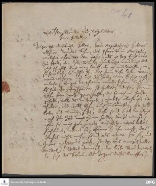Brief von Johann Hieronymus Wiegleb an August Hermann Francke.