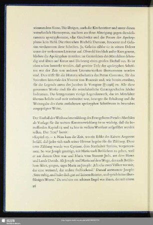 [Die Weihnachtserzählung im Evangelium Pseudo-Matthäus]