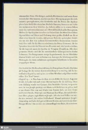 [Die Weihnachtserzählung im Evangelium Pseudo-Matthäus]