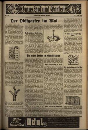 Dritte Ausgabe vom Sonntag, den 03. Mai 1936.