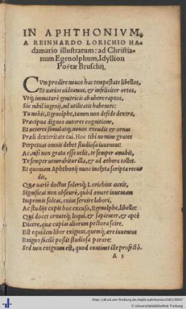 Widmung an Aphthonius.