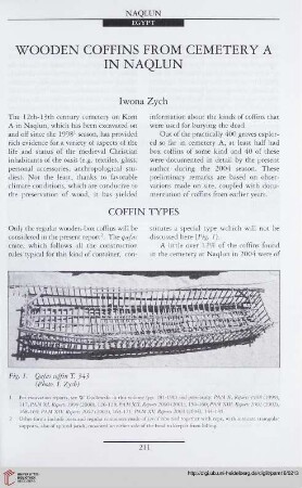 16: Wooden coffins from cemetery A in Naqlun