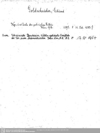 Goldscheider, Eduard