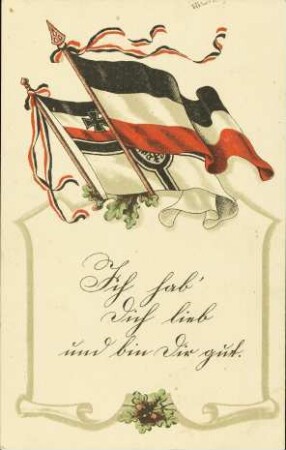 Ich hab' Dich lieb und bin Dir gut.