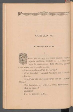 Capítulo VIII - El vértigo de la ira