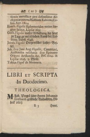 Libri Et Scripta In Duodecimo