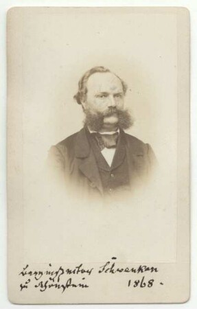 Berginspector Schwenken zu Schönstein 1868. (Schwenken, Eduard zu Schönstein)
