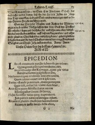 Epicedion.