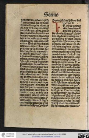 In omnibus operibus vestris sacerdotes dei altissimi super memores estote mandatorum dei...